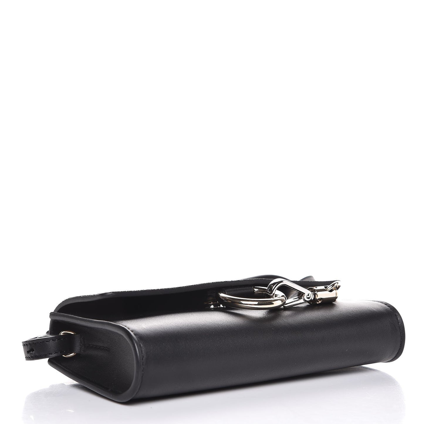 Suede Calfskin Mini Faye Shoulder Bag Black