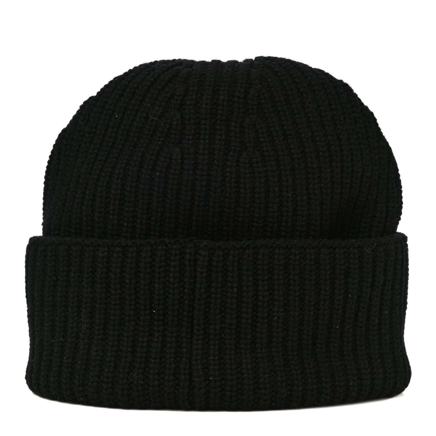Chanel Wool Cashmere CC Beanie Hat Black White 4 of 10