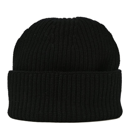 Chanel Wool Cashmere CC Beanie Hat Black White 4 of 10