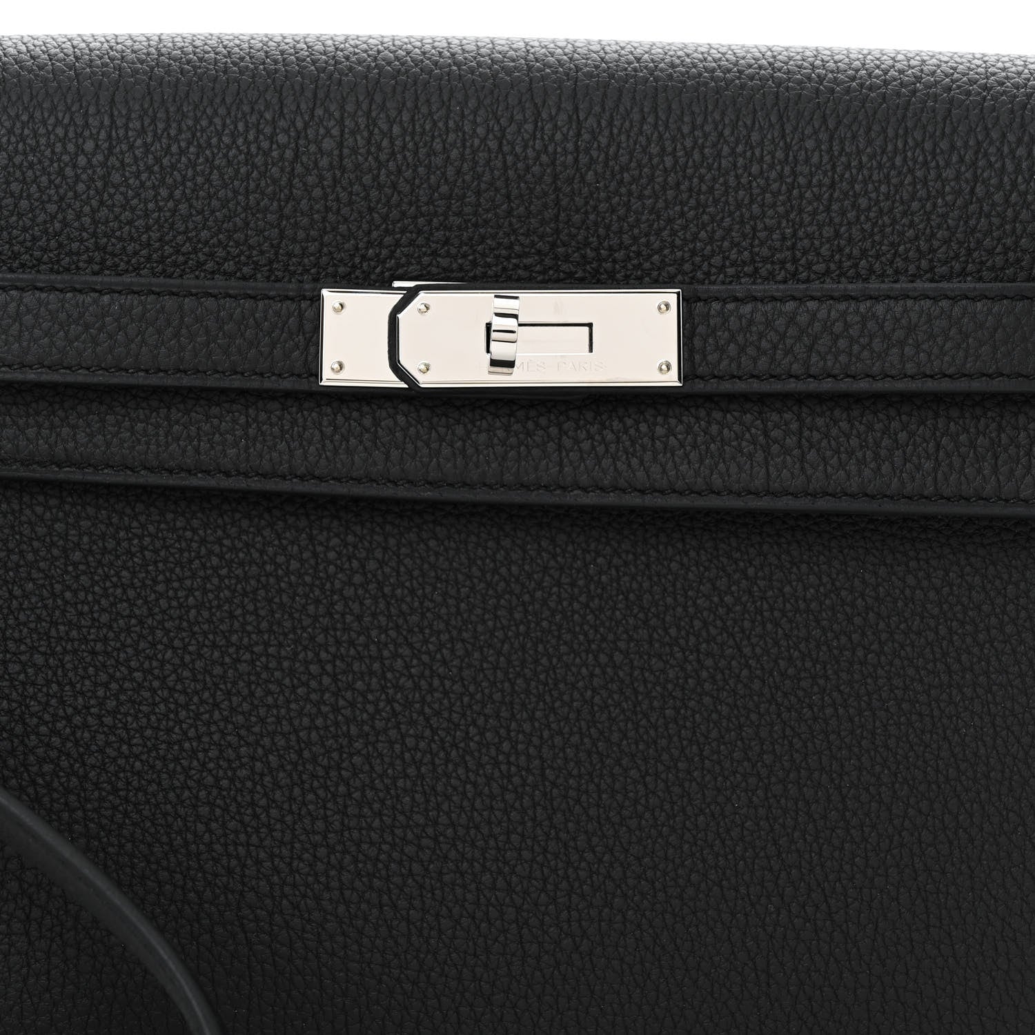 Hermes Togo Kelly Depeches 25 Pouch Black 9 of 11