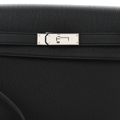 Hermes Togo Kelly Depeches 25 Pouch Black 9 of 11