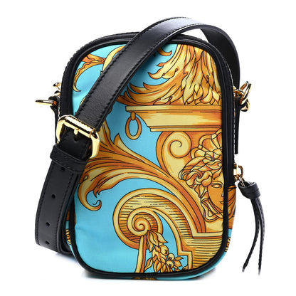 Versace Nylon Baroque Print Small Crossbody Bag Black 1 of 7