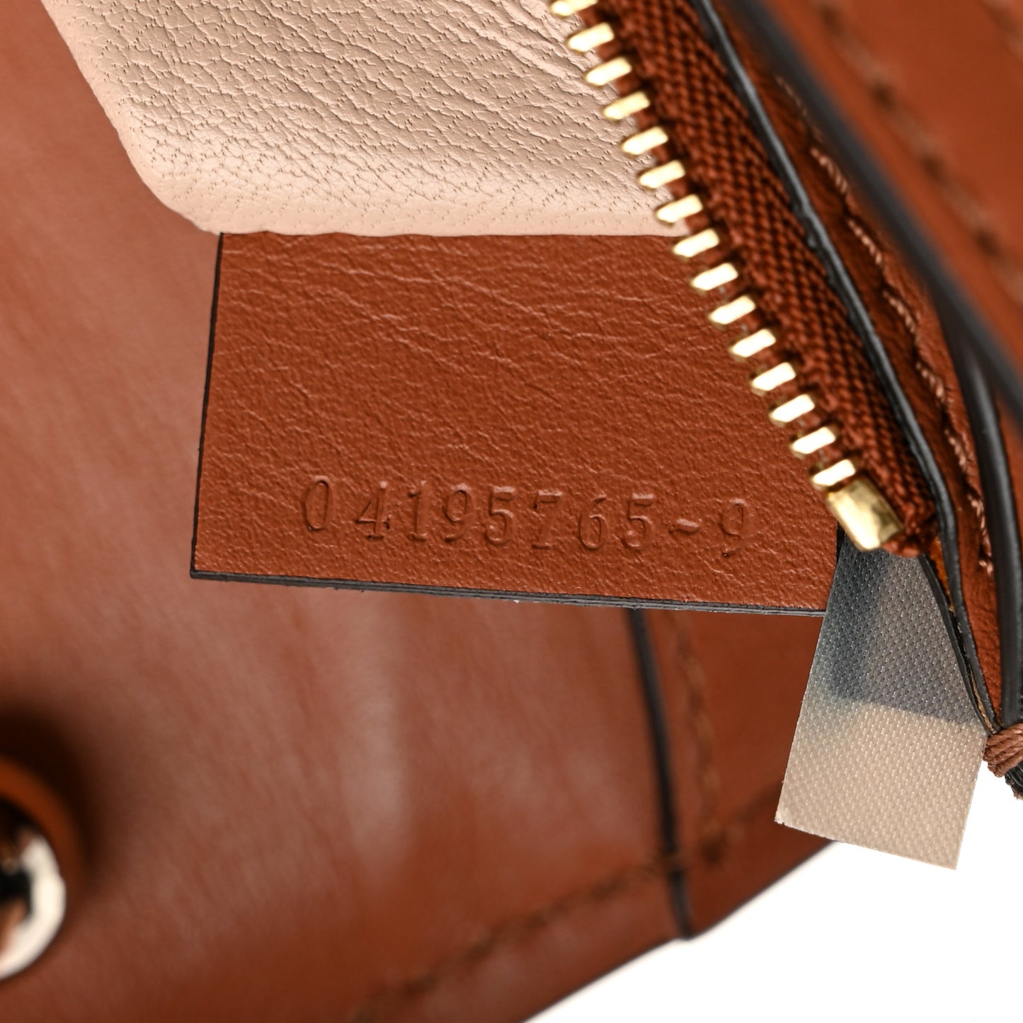 Calfskin Crocodile Embossed Aby Chain Shoulder Bag Chestnut Brown