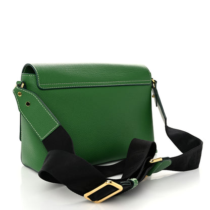 Burberry Grainy Calfskin Vintage Check Note Crossbody Bag Ivy Green 3 of 10