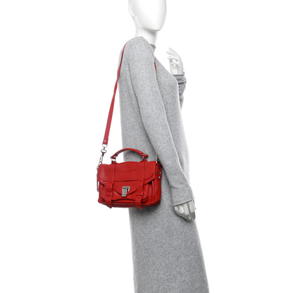 Proenza Schouler Lambskin Tiny PS1 Satchel Red 2 of 11