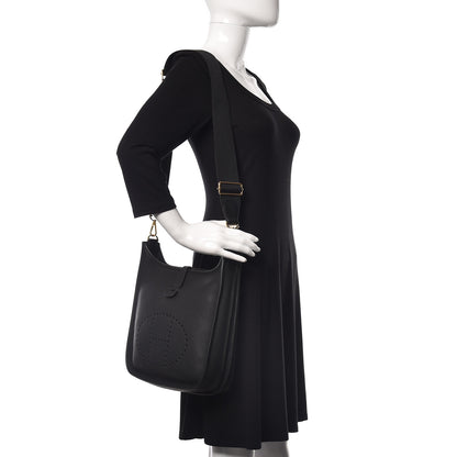 Hermes Taurillon Clemence Evelyne III PM Black 2 of 10