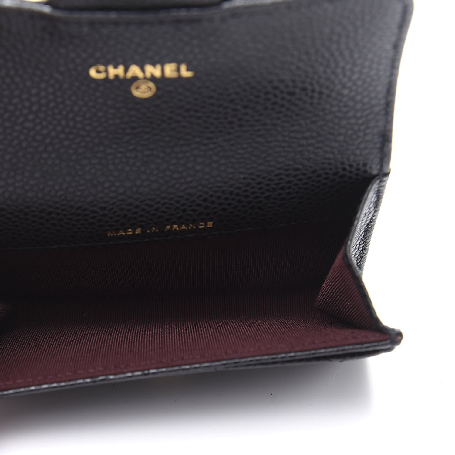 Chanel Caviar Quilted Flap Card Holder Wallet Black 5 of 11