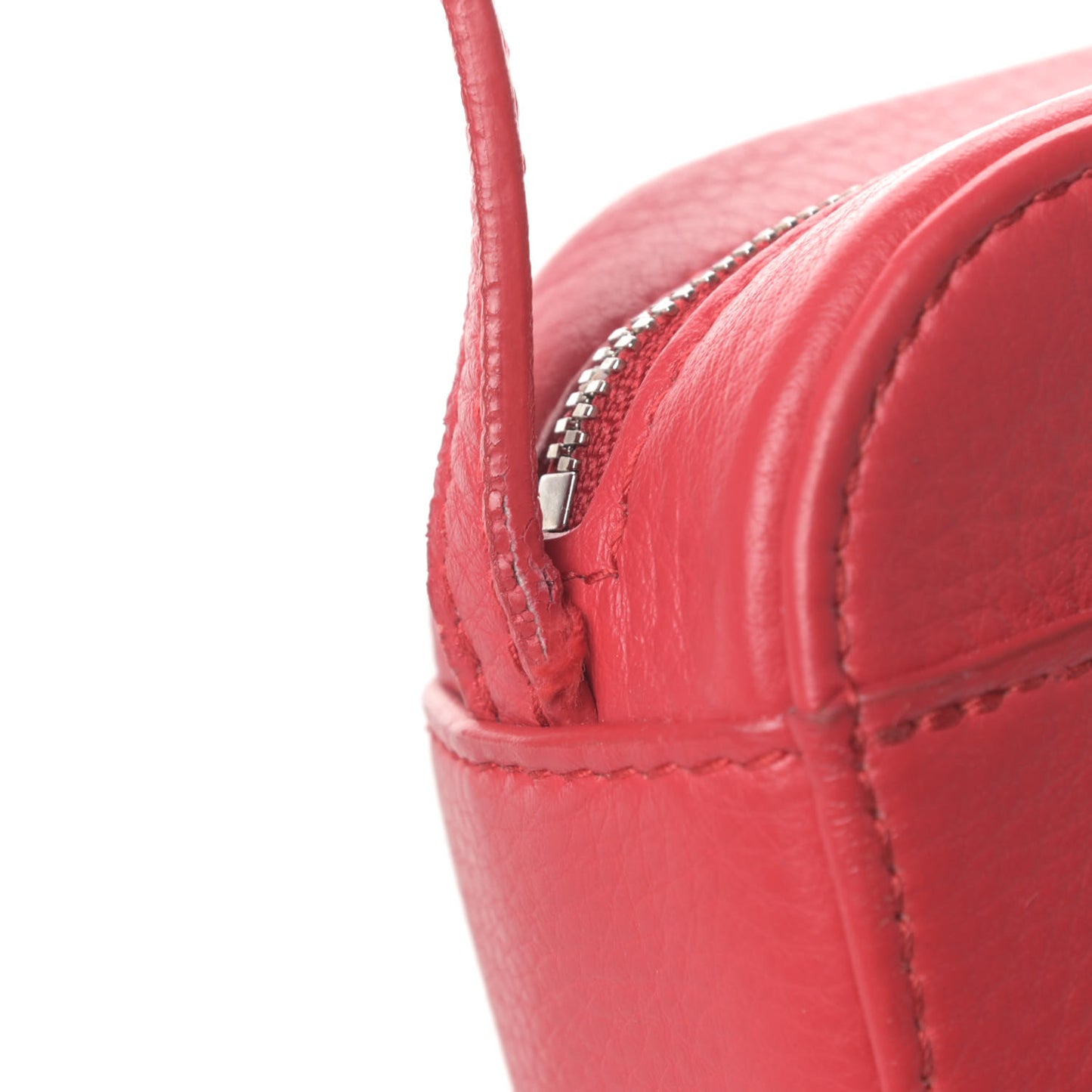 Calfskin Logo XS Everyday Camera Bag Rouge Lantern Black
