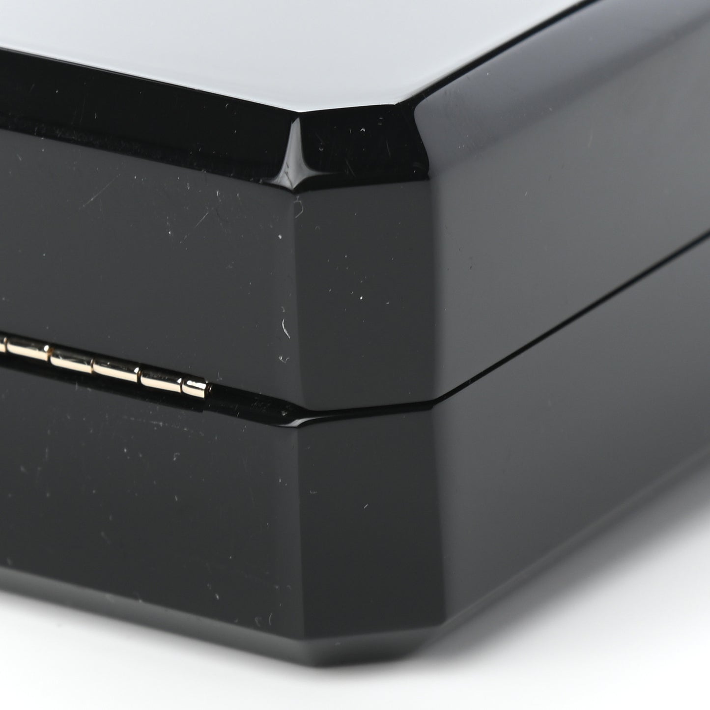 Plexiglass Perfume Bottle Clutch Black