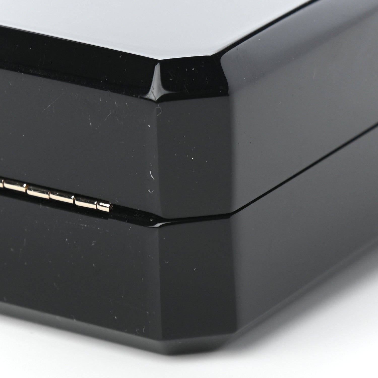 Chanel Plexiglass Perfume Bottle Clutch Black 9 of 9