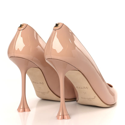 Louis Vuitton Patent Calfskin Blossom Pumps 37 Nude 4 of 10