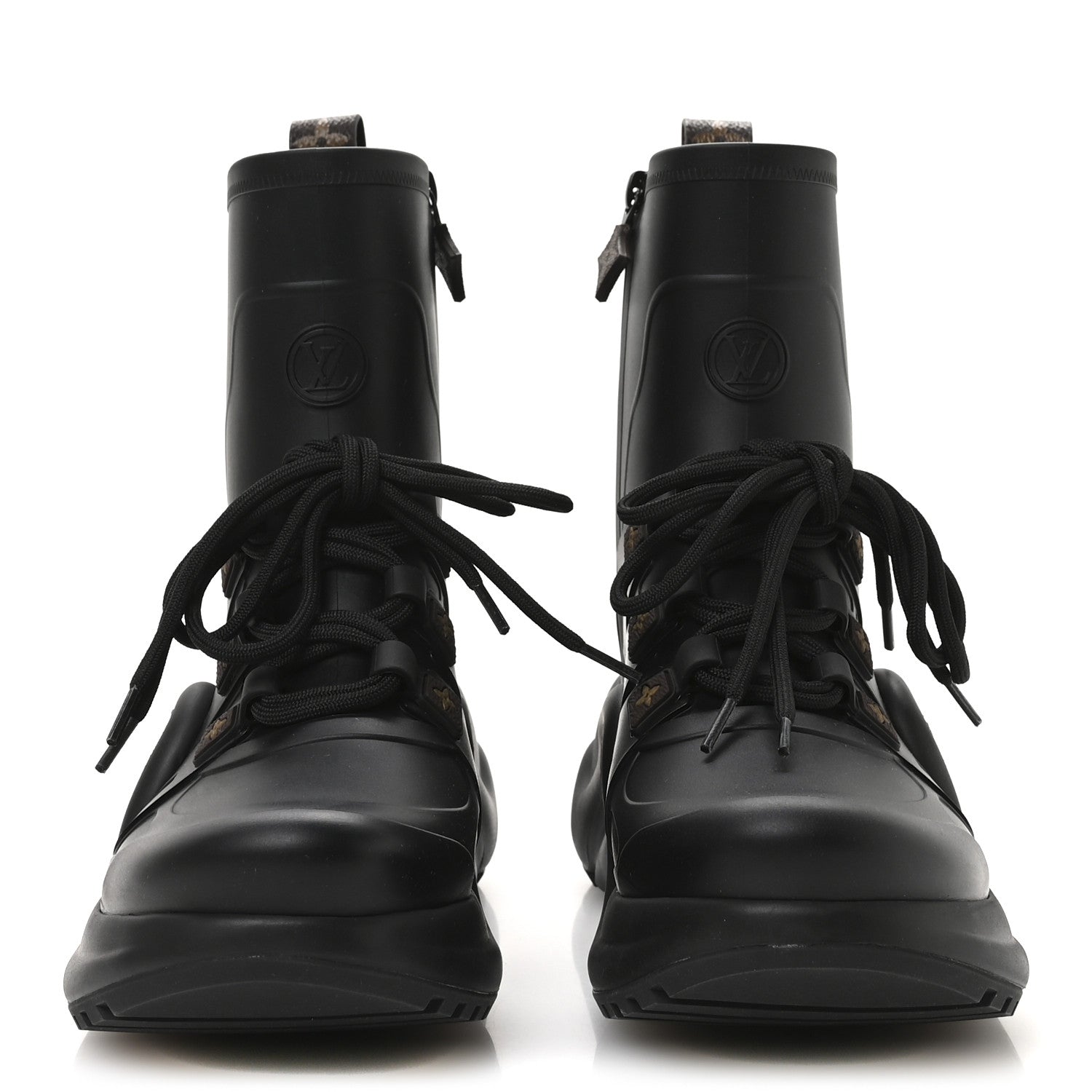 Louis Vuitton Mat Rubber Monogram LV Archlight Sneaker Boots 38