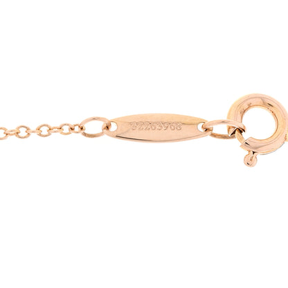 Tiffany 18K Rose Gold Diamond .33ct Elsa Peretti Diamonds by the Yard Pendant Necklace 5 of 5