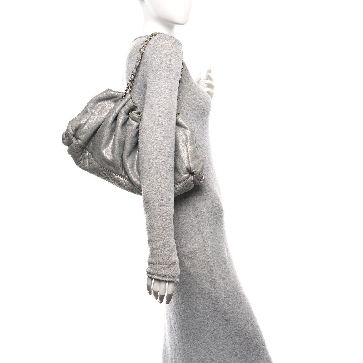 Chanel Jersey Melrose Cabas Grey 1774735 – FASHIONPHILE