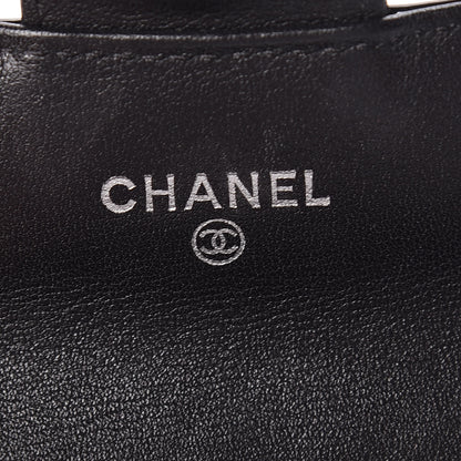Chanel Patent Quilted Flap Card Holder Wallet Black 6 of 8