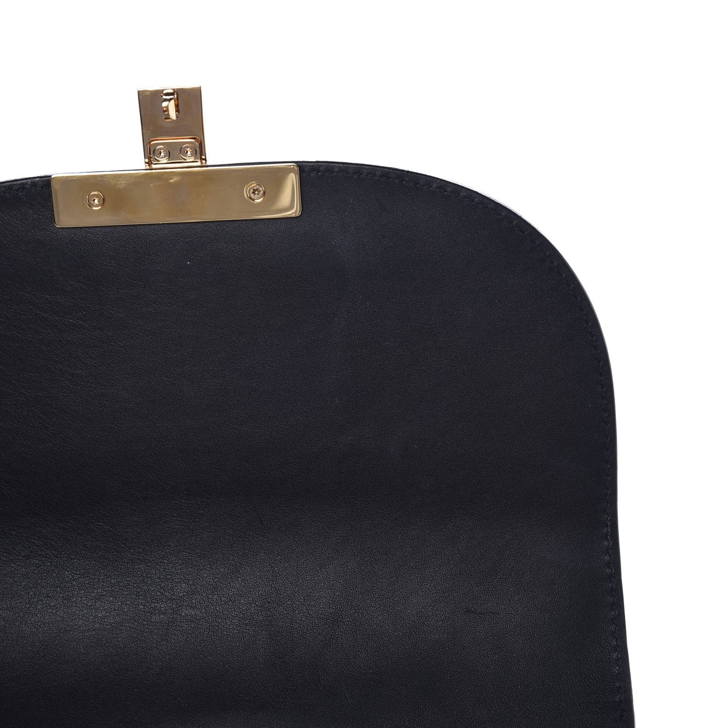 GG Supreme Monogram Web Medium Padlock Messenger Shoulder Bag Black