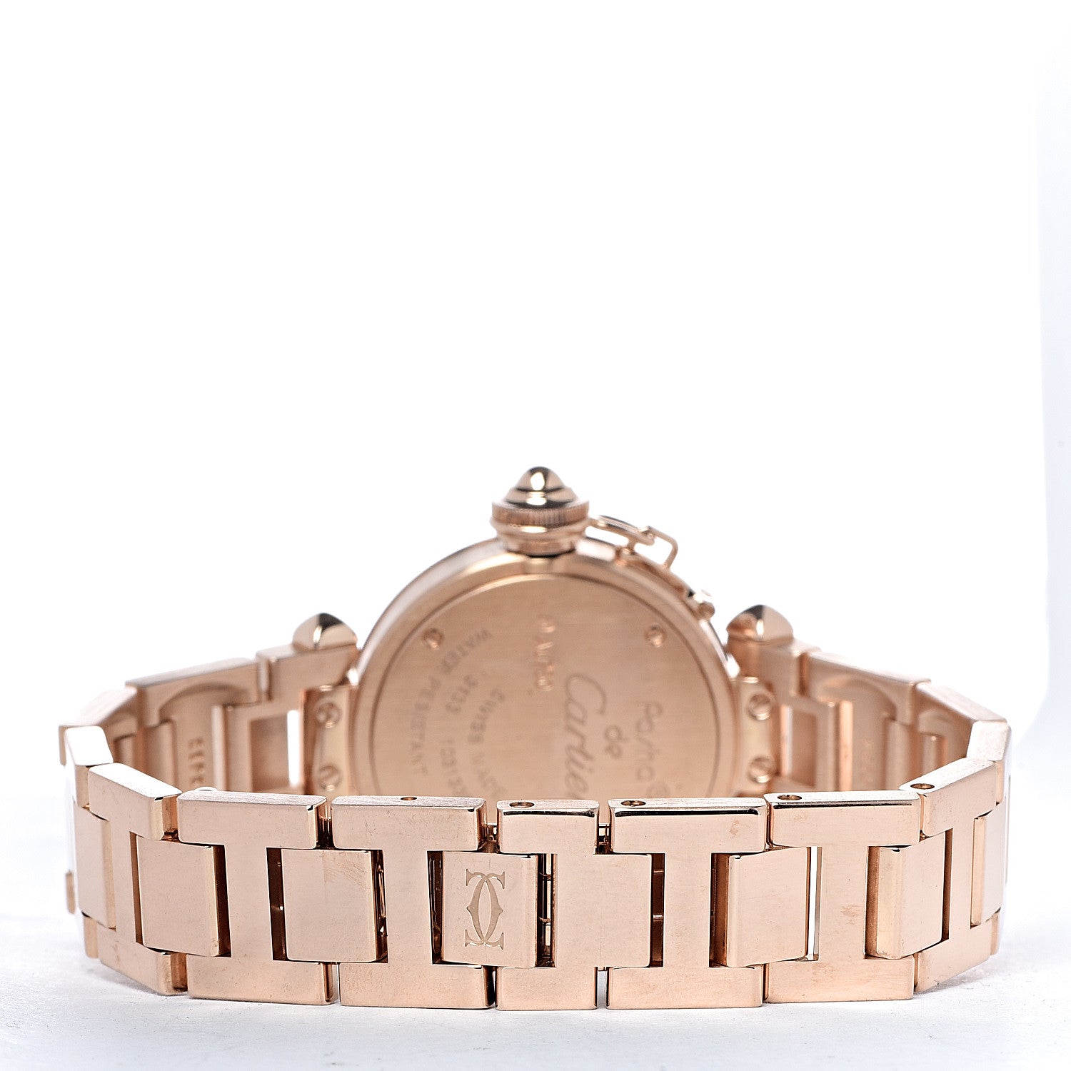 Cartier 18K Pink Gold Diamond 27mm Miss Pasha Quartz Watch 4 of 10
