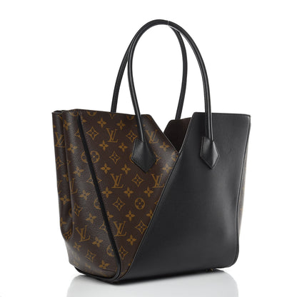 Louis Vuitton Calfskin Monogram Kimono Tote Black 3 of 9