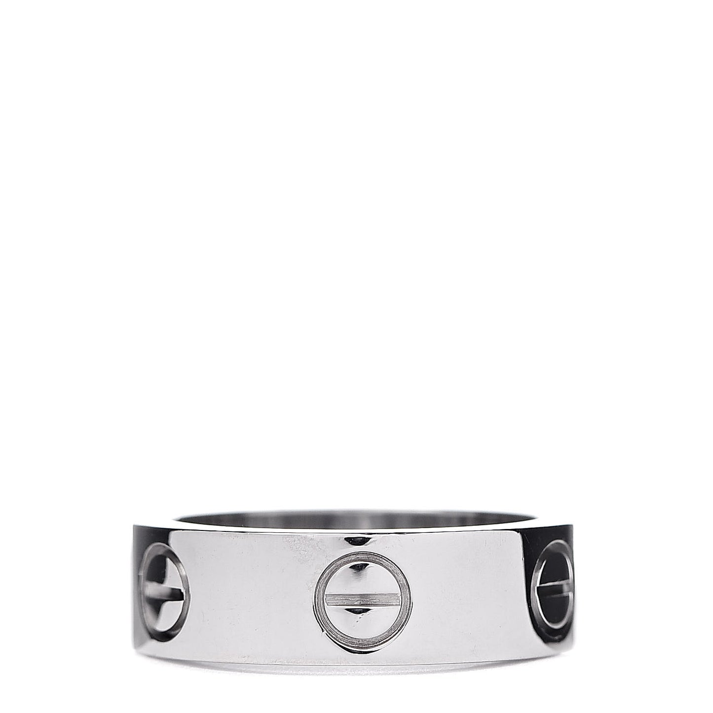 18K White Gold 5.5mm LOVE Ring 50 5.25