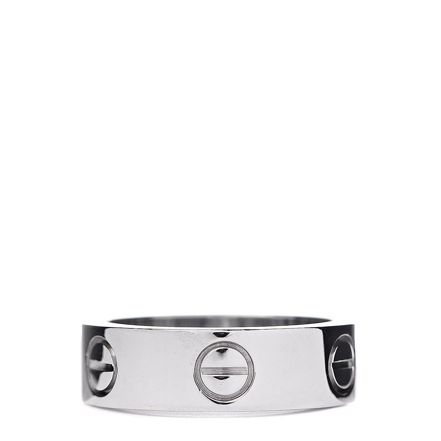 Cartier 18K White Gold 5.5mm LOVE Ring 50 5.25 3 of 5