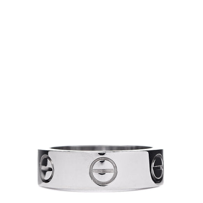 Cartier 18K White Gold 5.5mm LOVE Ring 50 5.25 3 of 5