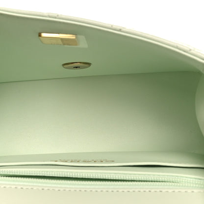 Chanel Lambskin Quilted Mini Square Flap Light Green 5 of 11