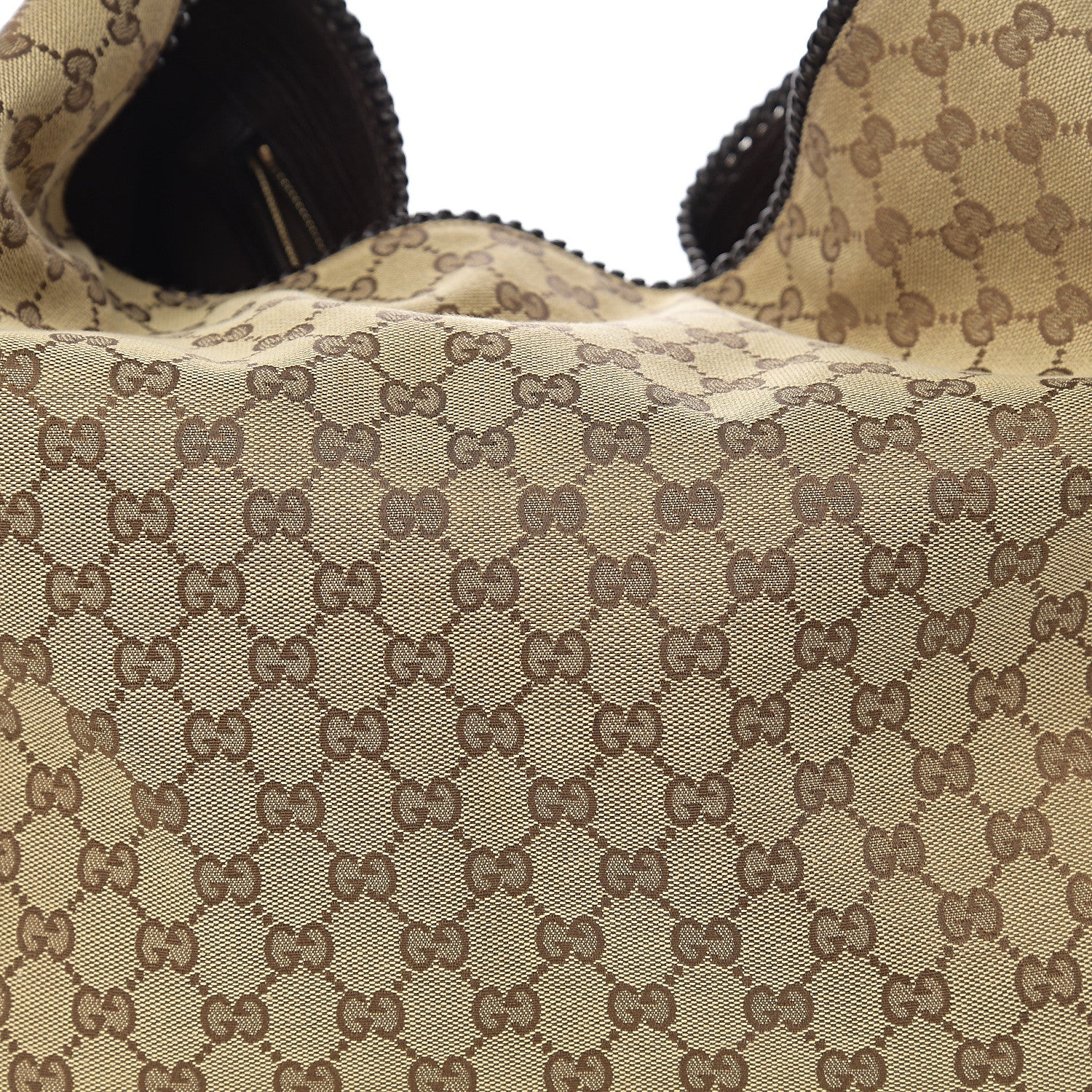 Gucci Monogram Large Horsebit Chain Hobo Dark Brown 7 of 9