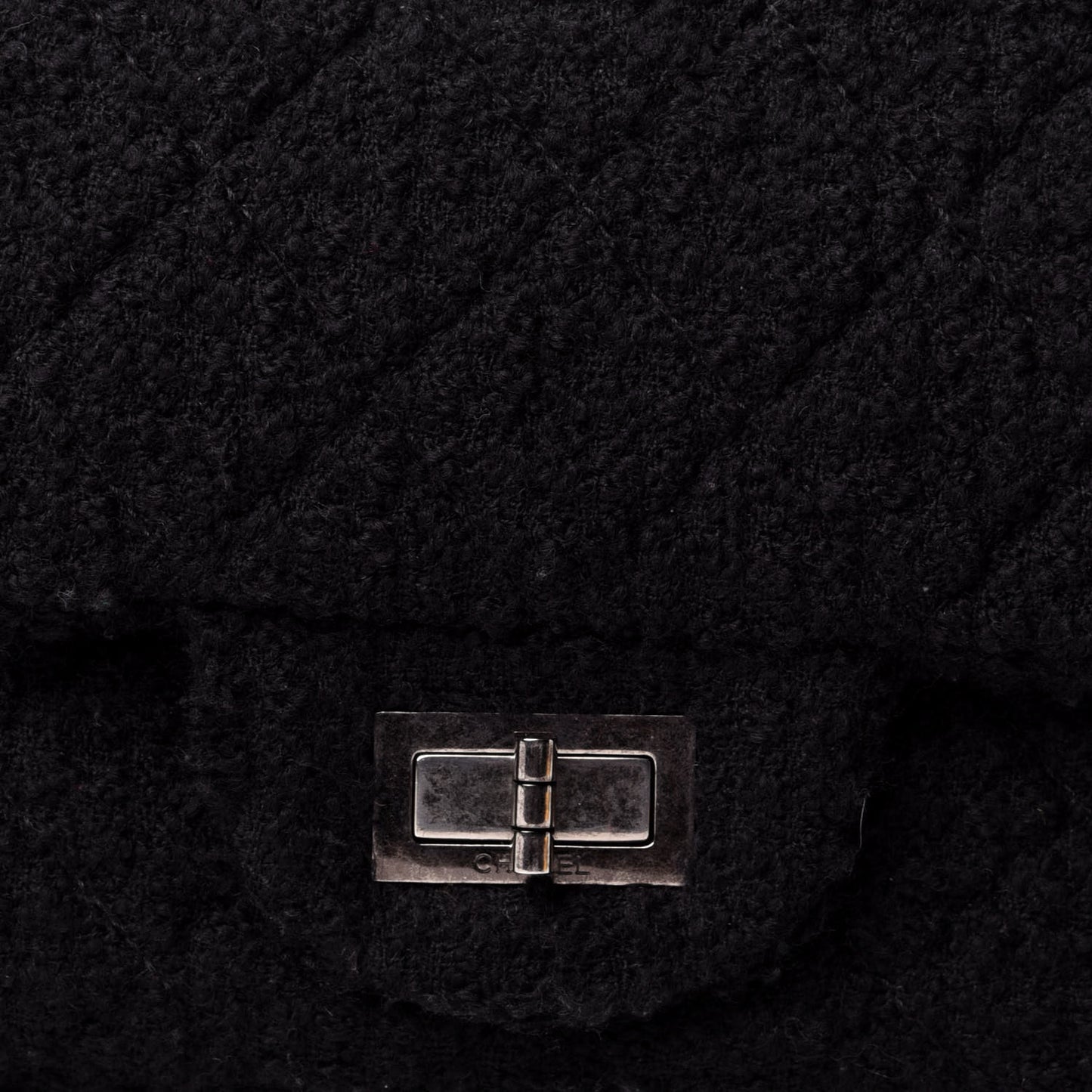 Tweed Easy 2.55 Reissue Flap Black