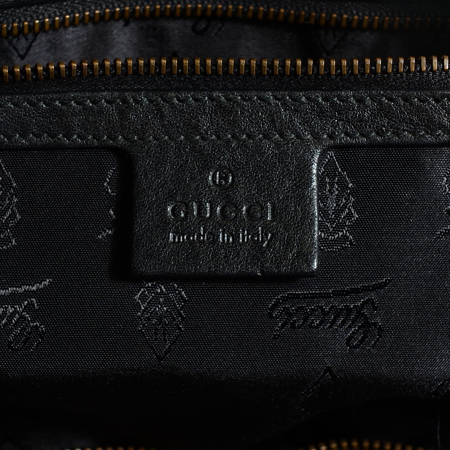 Gucci Suede Calfskin Babouska Studded Large Boston Black 6 of 7