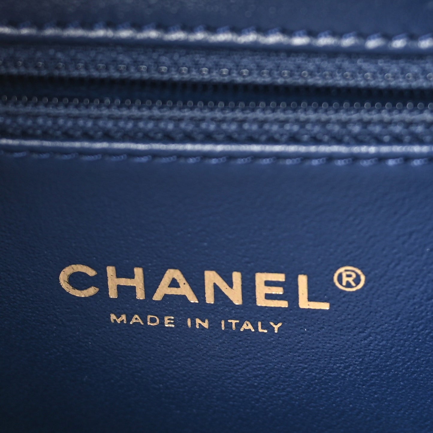 Tweed Snakeskin Quilted Medium CC Filigree Vanity Case Dark Navy