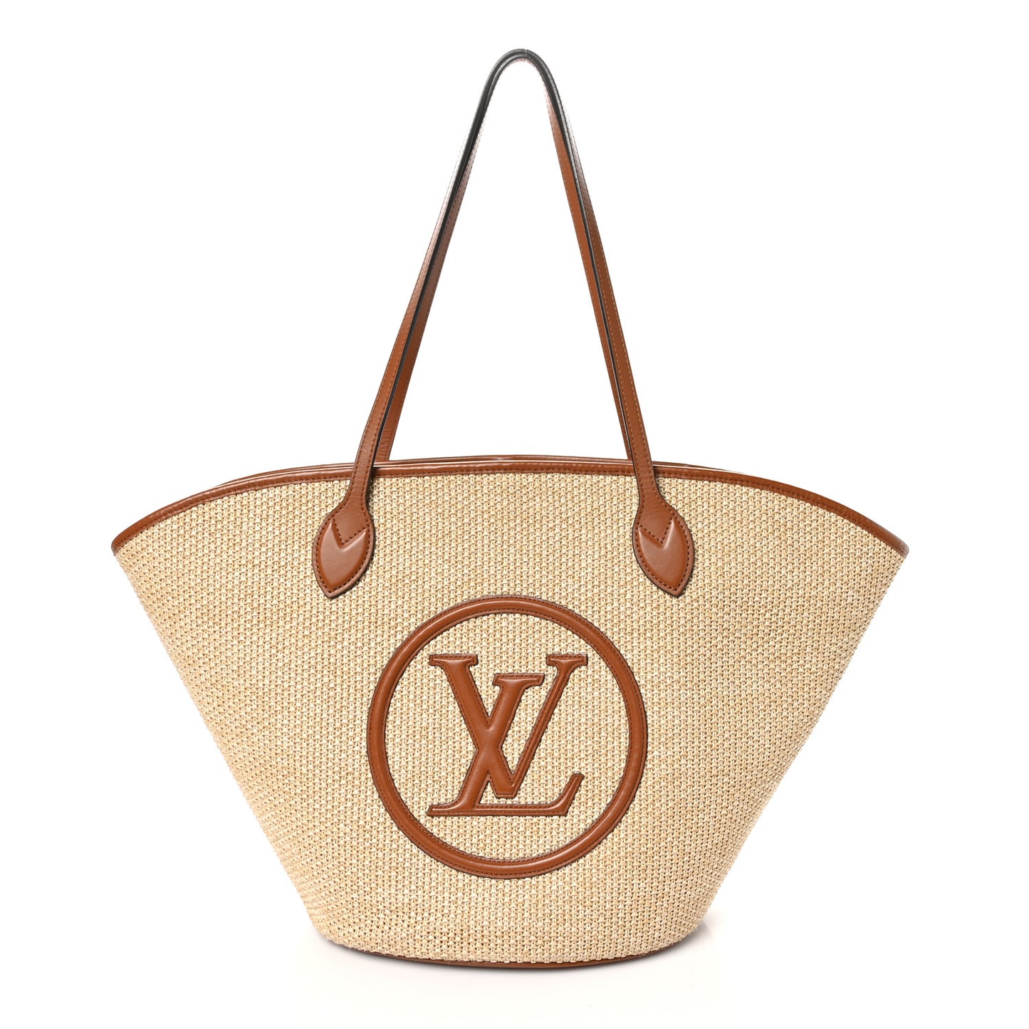 Raffia Saint Jacques Tote Caramel