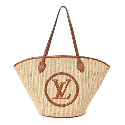 Louis Vuitton Raffia Saint Jacques Tote Caramel 1 of 10