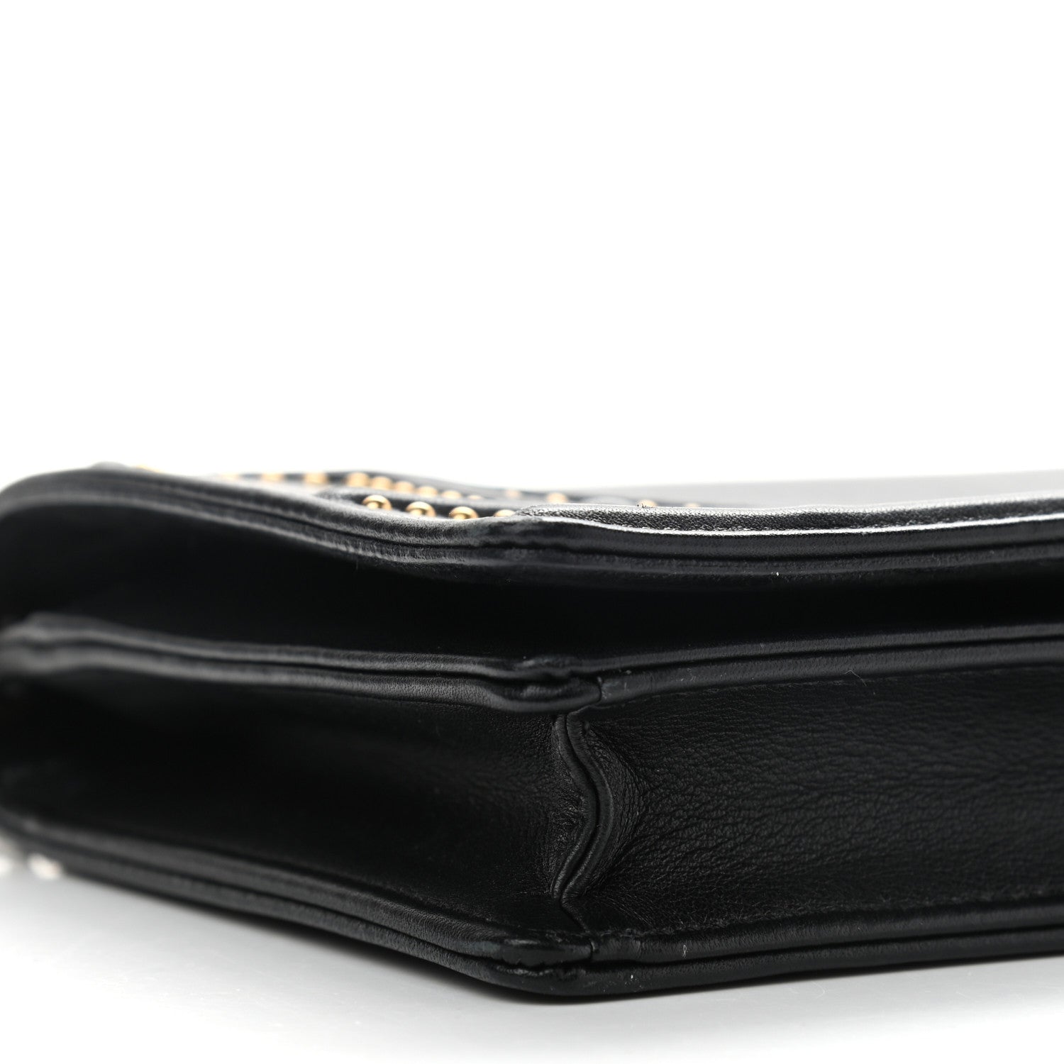 Christian Dior Lambskin Studded Micro Diorama Flap Bag Black 11 of 13