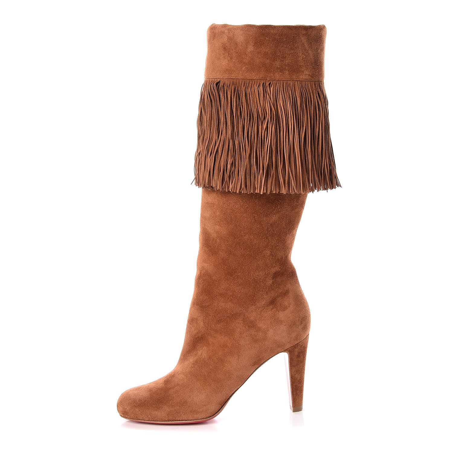 Christian Louboutin Veau Velours Majung 85 Boots 36.5 Ecureuil 1 of 8