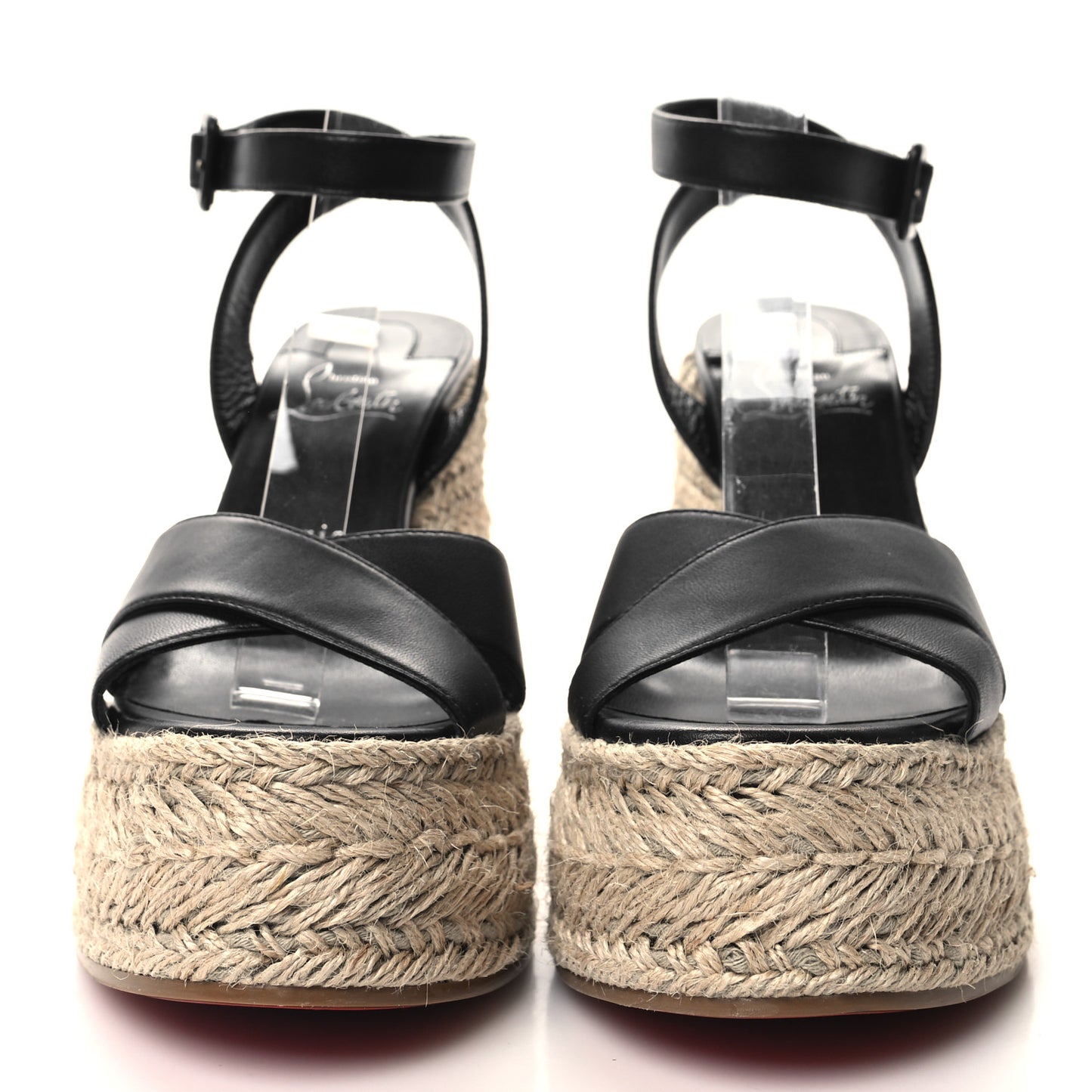 Goatskin Mariza Zeppa 130 Espadrille Sandals 38 Black