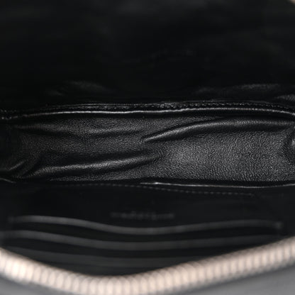 Saint Laurent Grain De Poudre Matelasse Monogram Mini Lou Camera Bag Black 5 of 11