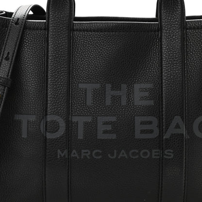 Marc Jacobs Grained Calfskin Medium The Tote Bag Black 7 of 9