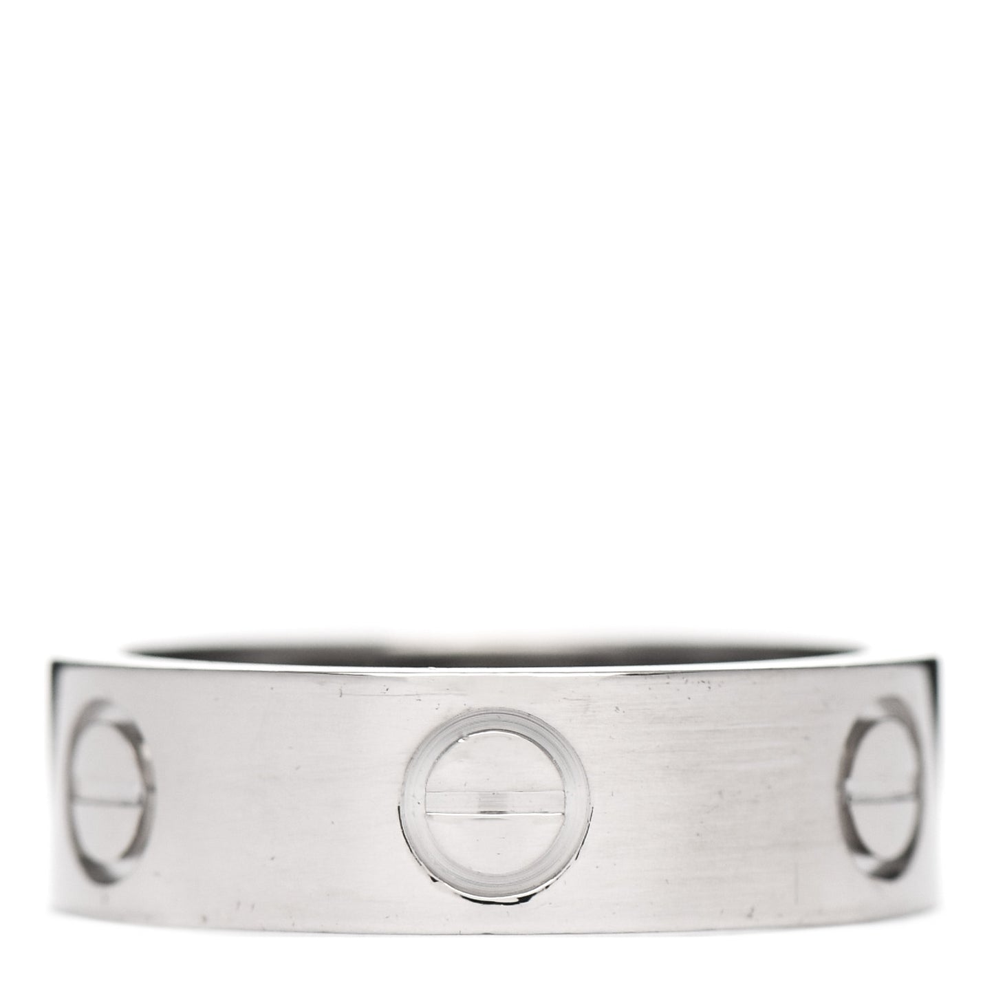 18K White Gold 5.5mm LOVE Ring 51 5.75