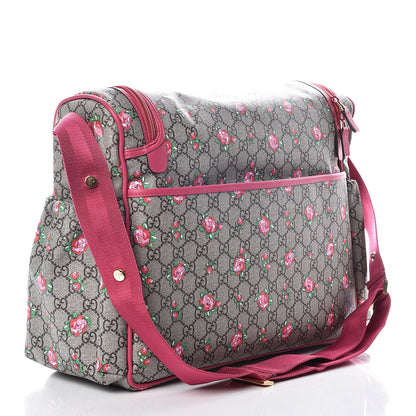 Gucci GG Supreme Monogram Rose Bud Diaper Bag Pink 3 of 10