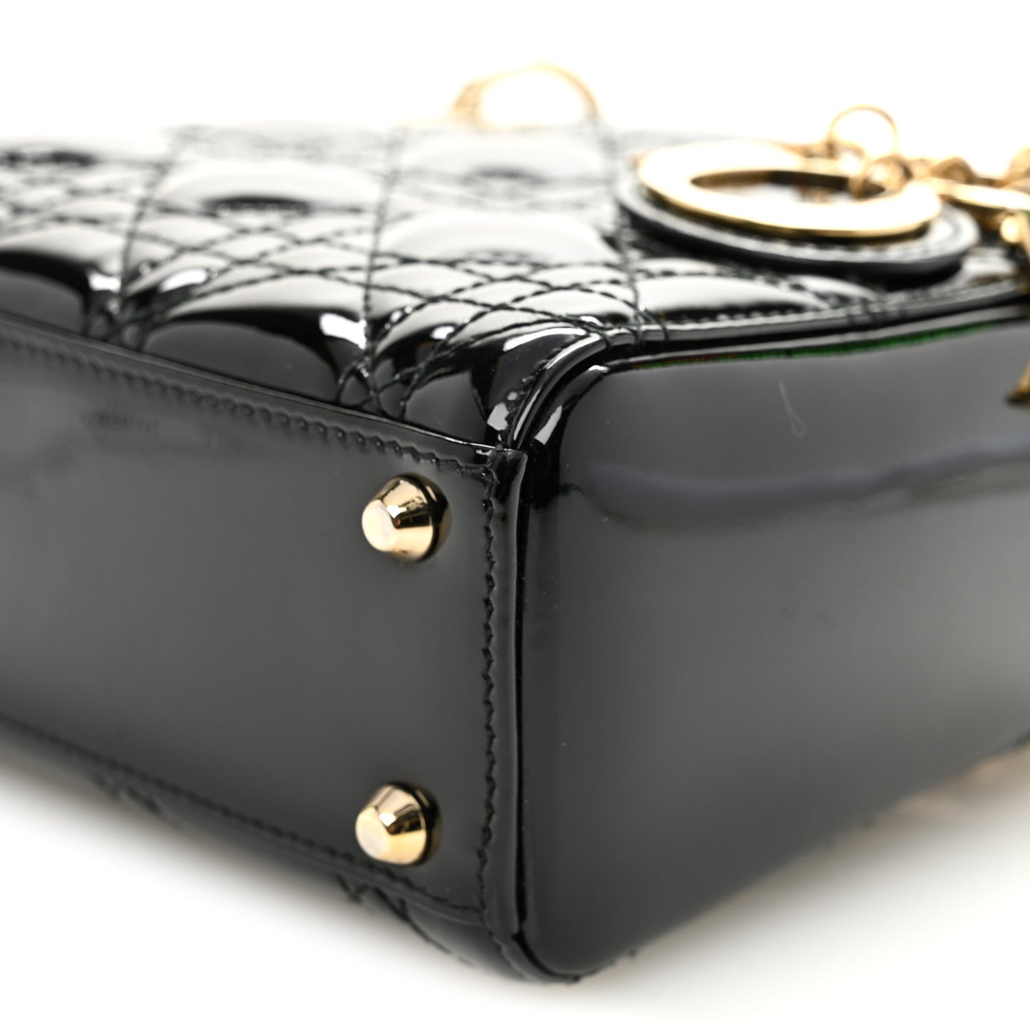 Metallic Agneau Arena Crystal Le Cagole Shoulder Bag XS Light Gold