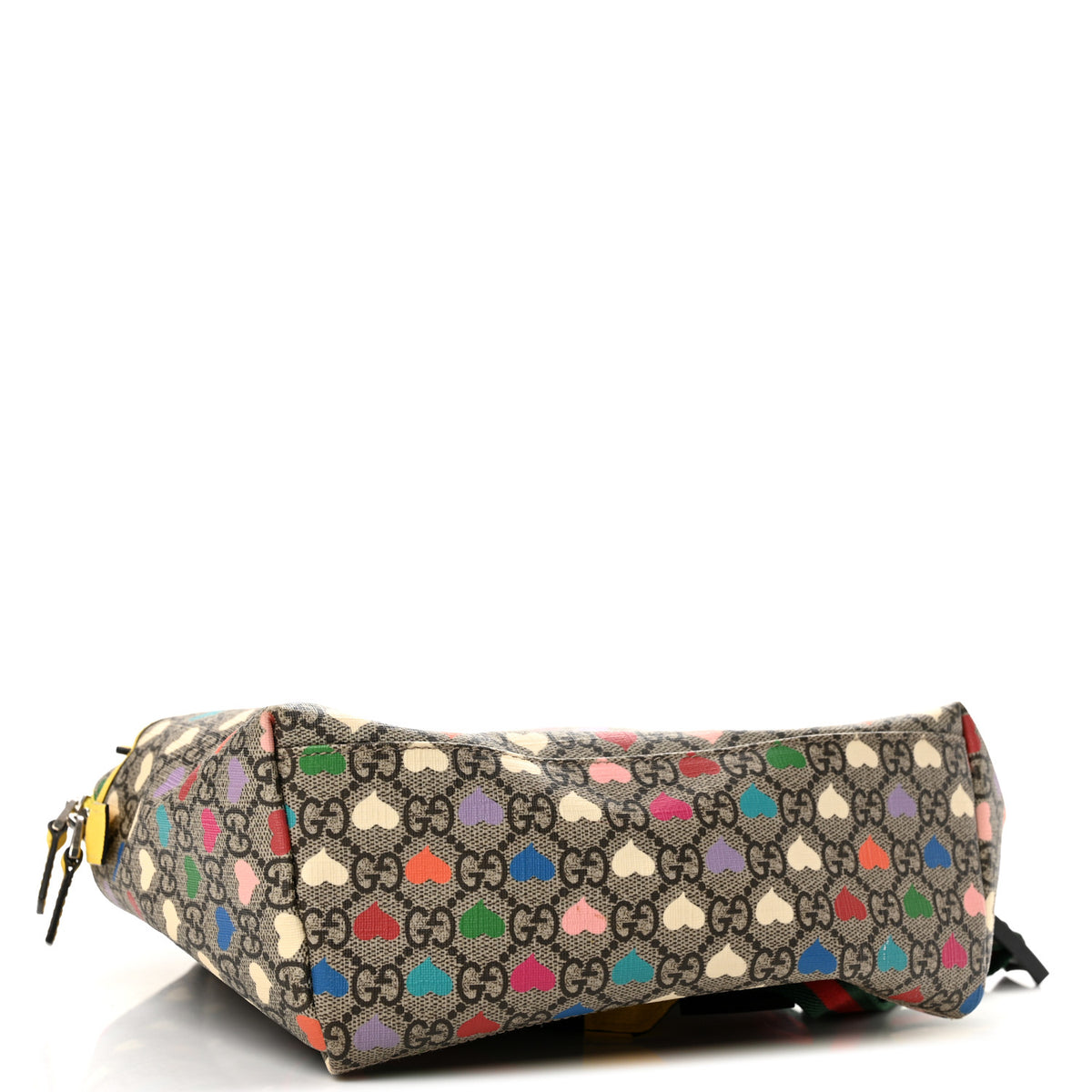 Gucci Soft GG Supreme Monogram Hearts Web Childrens Backpack  Beige Ebony Multicolor Freesia 3 of 9