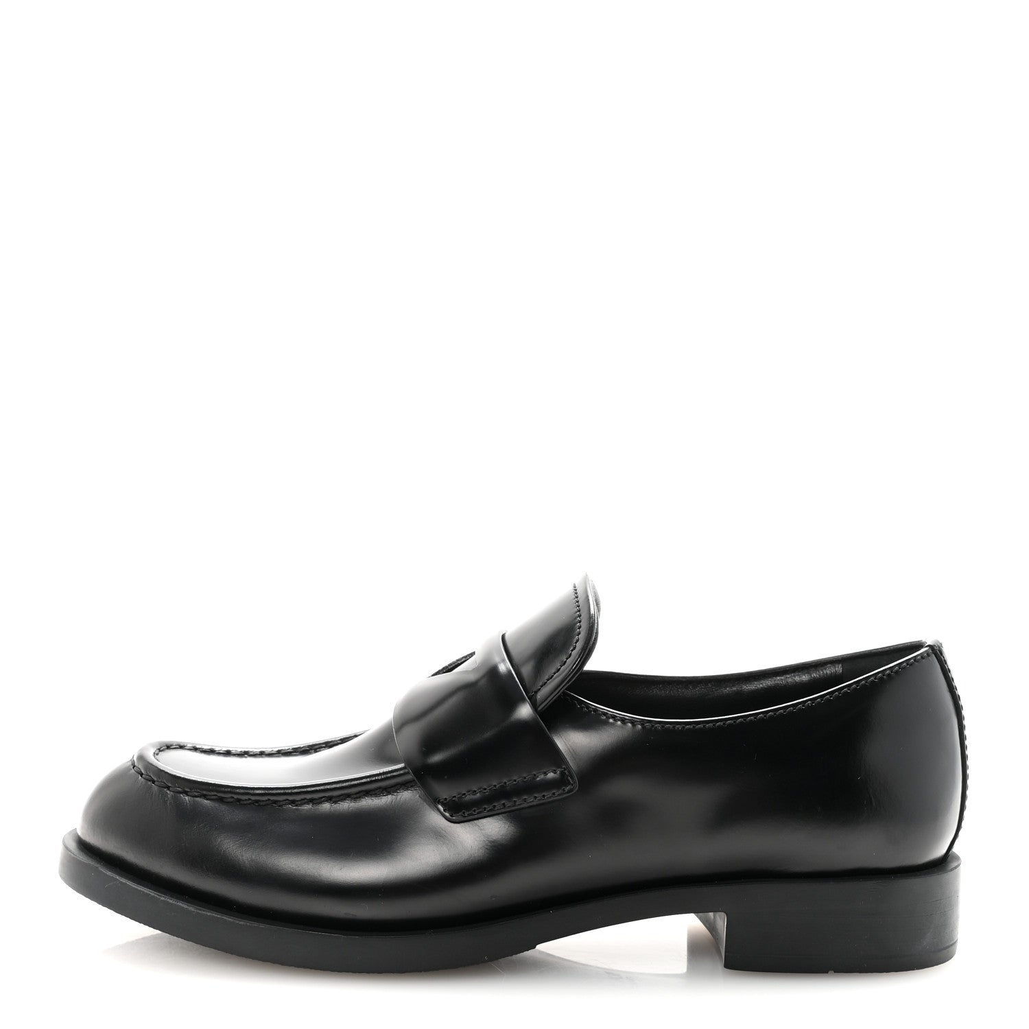 Prada Spazzolato Loafers 38 Black 1 of 10