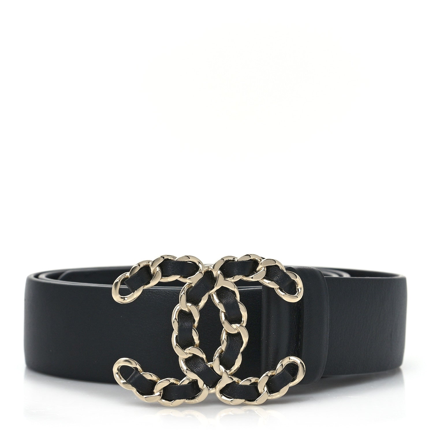 Chanel Lambskin CC Chain Belt 80 32 Black 1 of 7