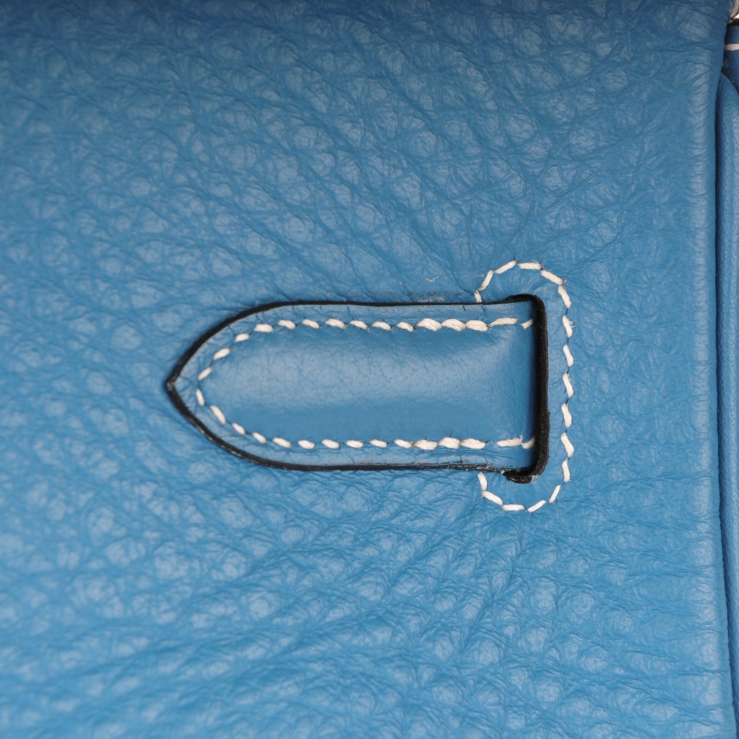 Hermes Taurillon Clemence Birkin 35 Blue Jean 9 of 33