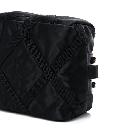 Chanel Nylon Grosgrain Lifestyle Pouch With Sleep Mask Black 11 of 15