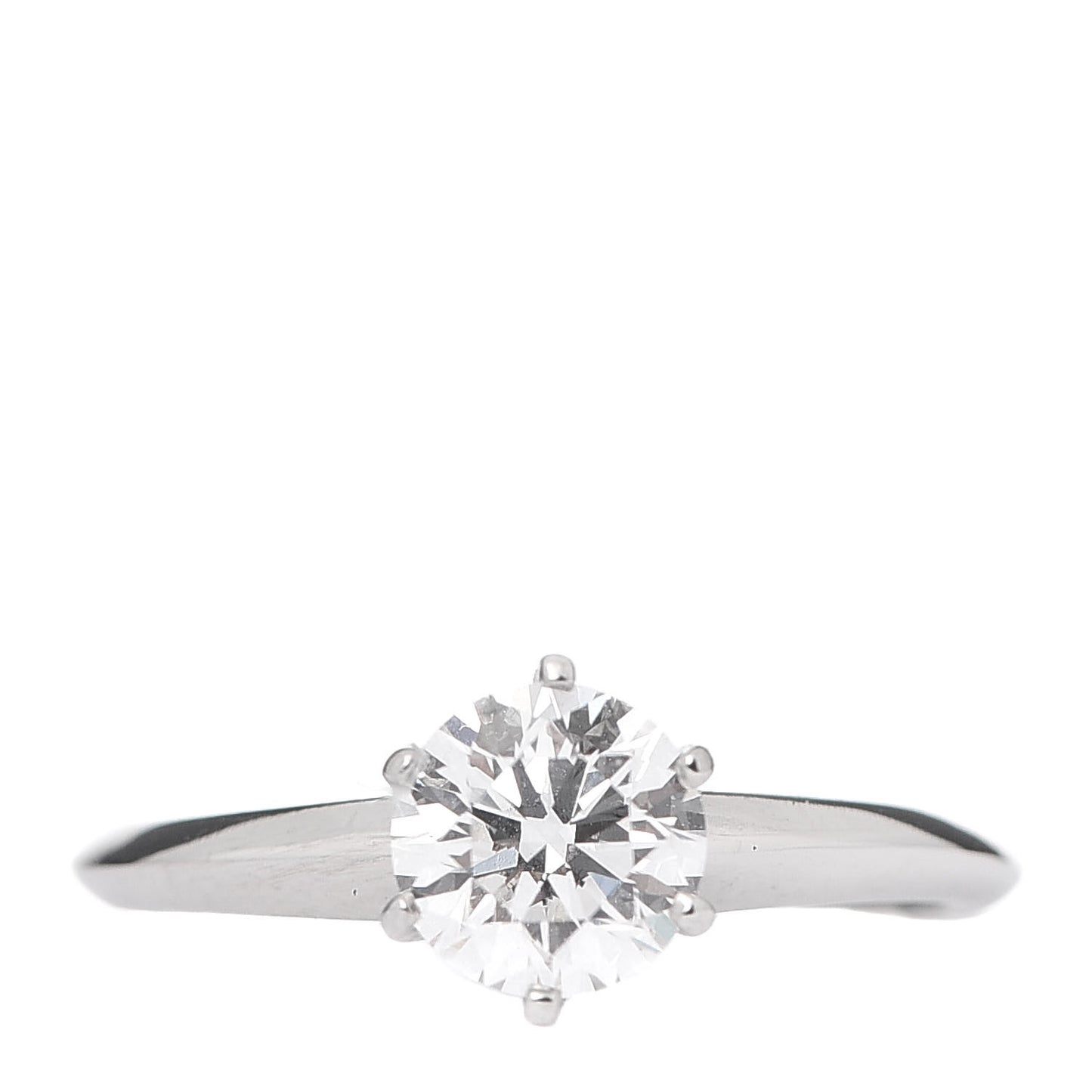 Platinum Diamond .90ct Solitaire Engagement Ring 51 5.75