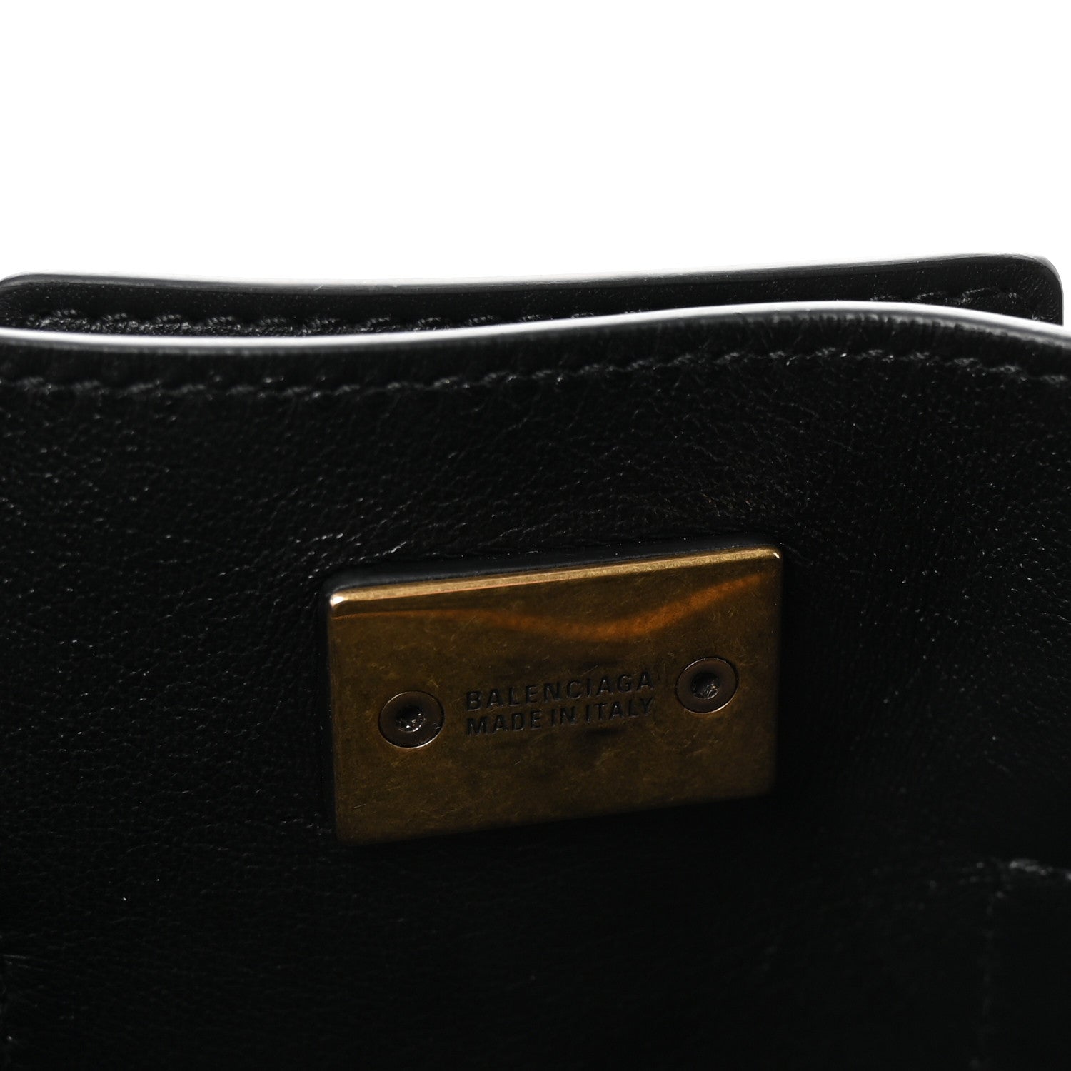 Balenciaga Smooth Calfskin Mini Bel Air Carry All Bag Black 7 of 10