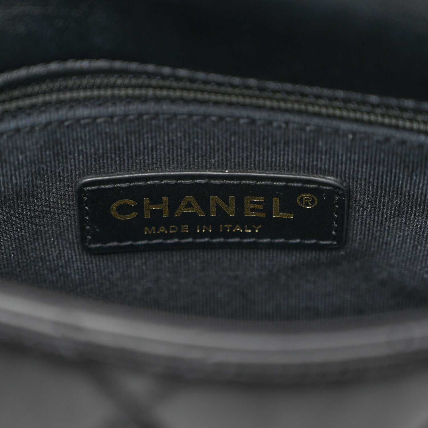 Chanel Lambskin Quilted Small Lacquered Chain Flap Black 6 of 10
