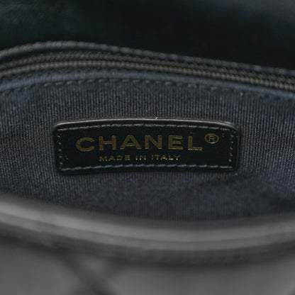 Chanel Lambskin Quilted Small Lacquered Chain Flap Black 6 of 10