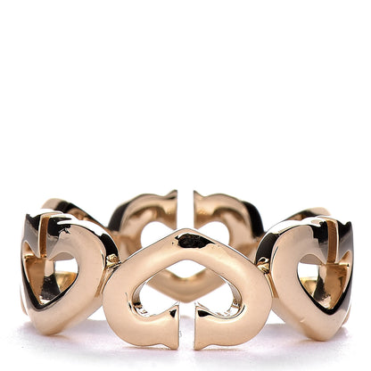 Cartier 18K Yellow Gold Diamond Hearts and Symbols Ring 49 4.75 3 of 5